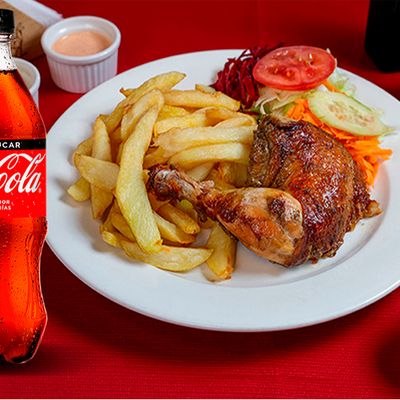  1/4 de Pollo + Bebida 500ml