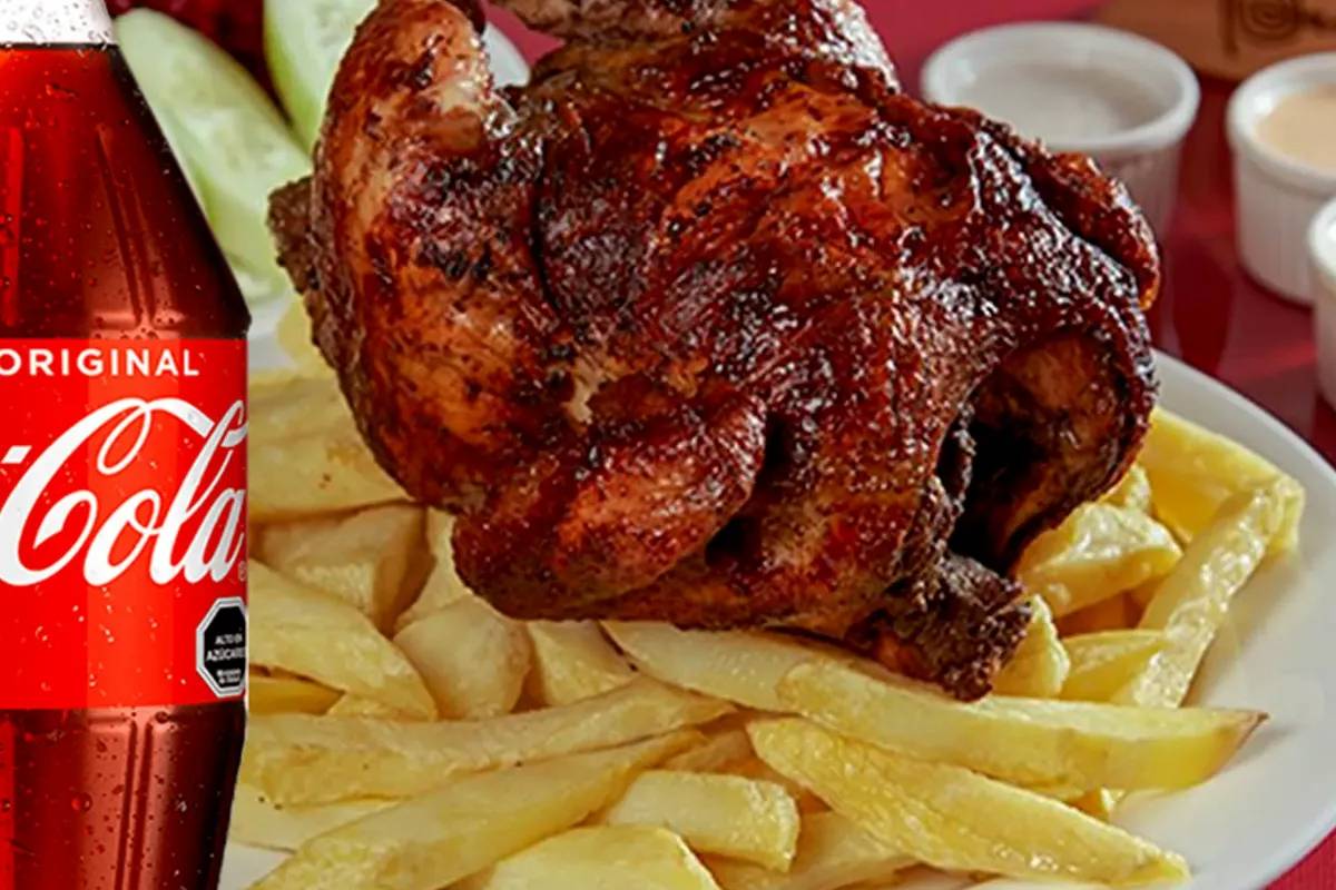 Promo - Pollo a las brasas + papas fritas + ensalada + bebida 1.5 L