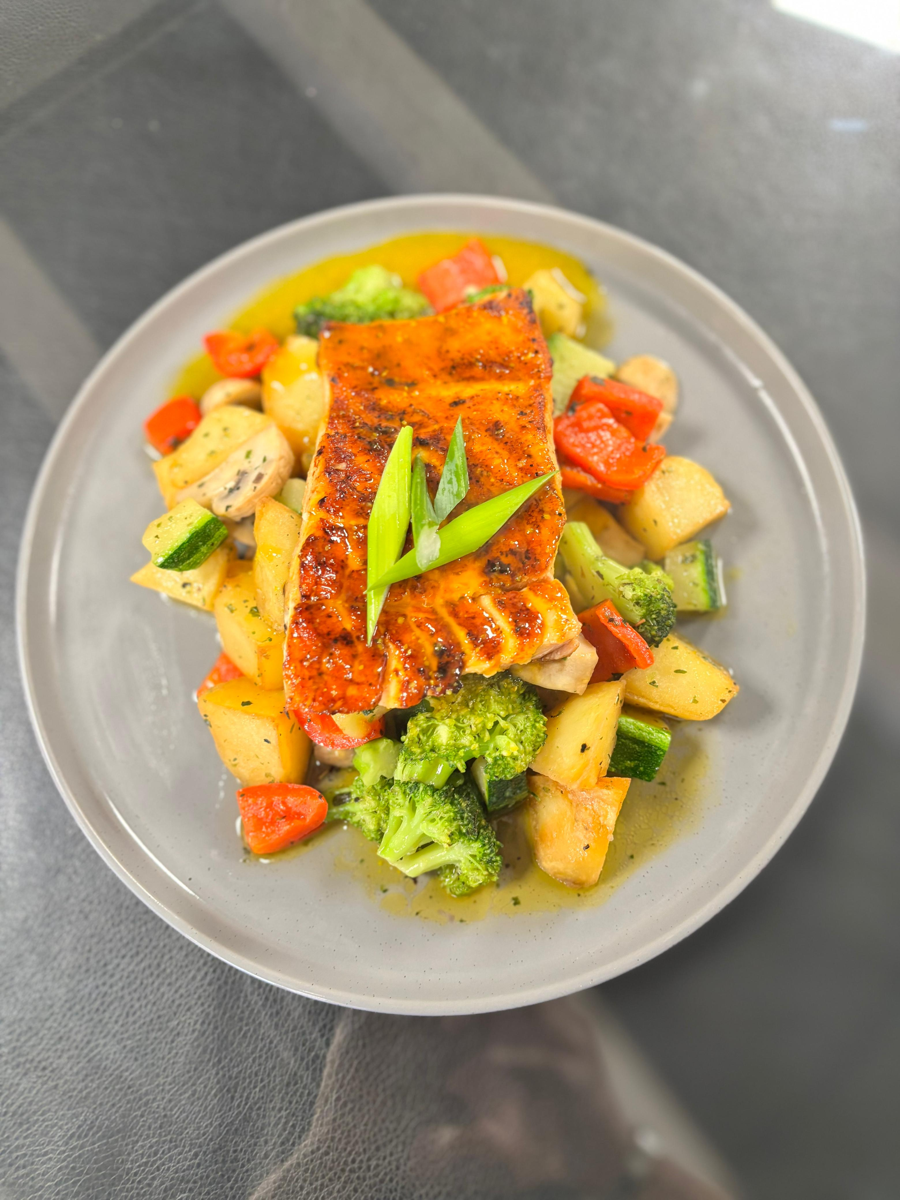 Salmon en Salsa de Maracuya