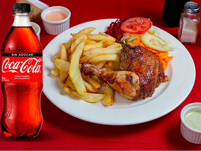 1/4 de Pollo + Bebida 500ml