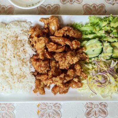  Dak Gang Jeong Dopbab  닦강정 덮밥