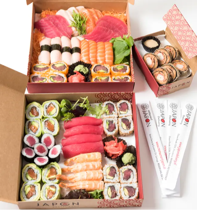Sushi Sashimi para Cuatro (70 Piezas).