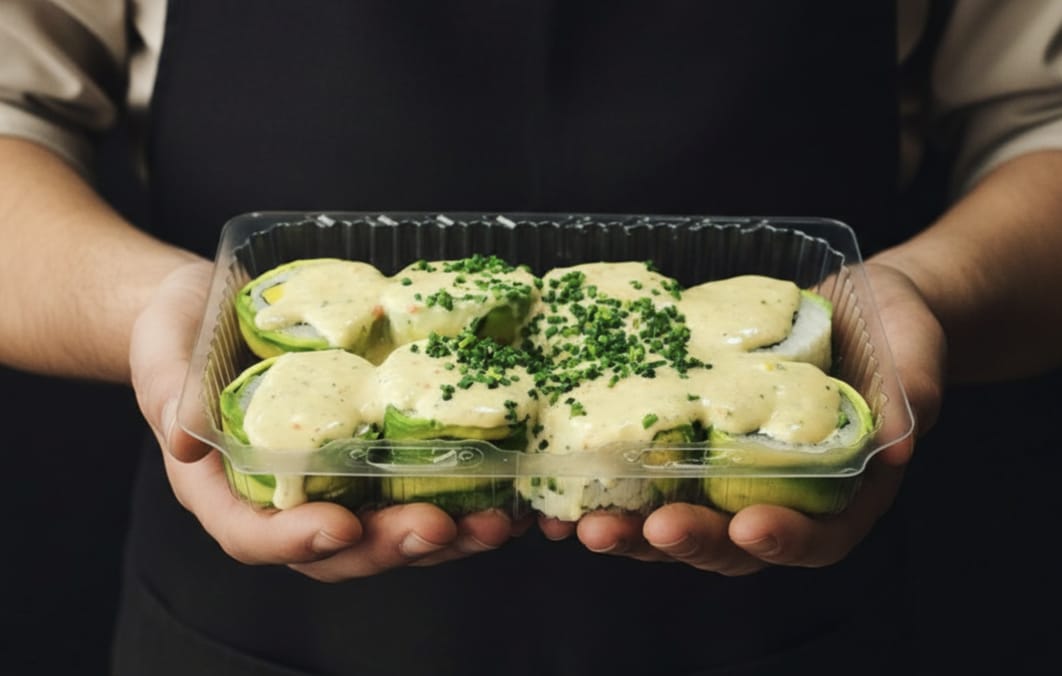 Roll Acevichado Bañado con salsa acevichada (Arma tu Rolls)