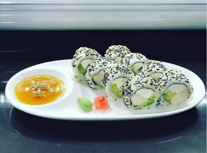 24. Pollo Teriyaki, Palta, Queso Crema, Ciboulette
