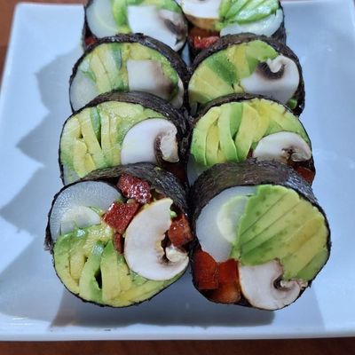 Futomaki veggie sin arroz 