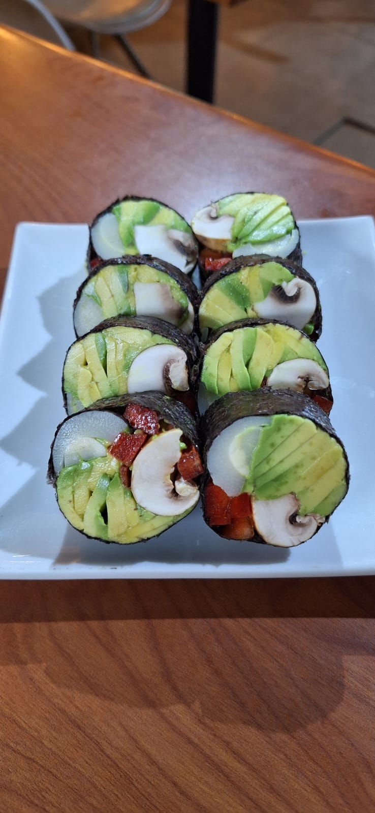 Futomaki veggie sin arroz