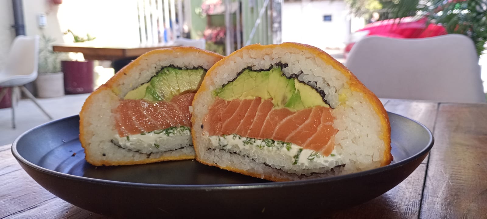 Sushi burguer Salmón