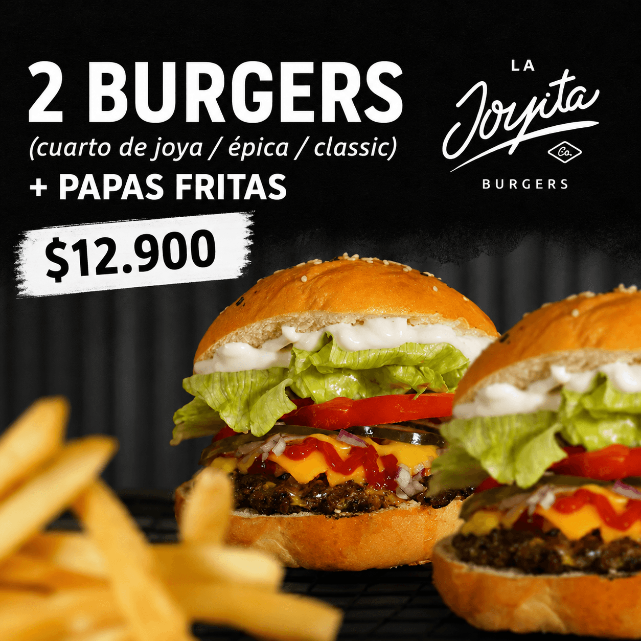 2 BURGER + 2 PAPAS