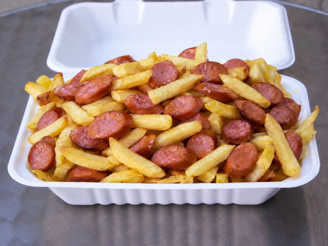 Salchipapas grandes