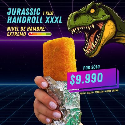 Jurassic Handroll XXXL Tradicional (Sin modificaciones)