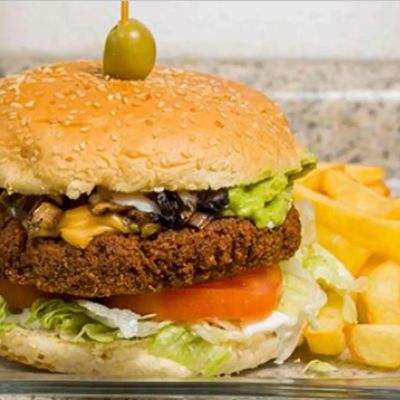 Hamburguesa falafel Al Quds
