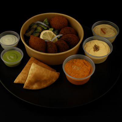 Mix Árabe Carne + 2 pitas + 2 salsas