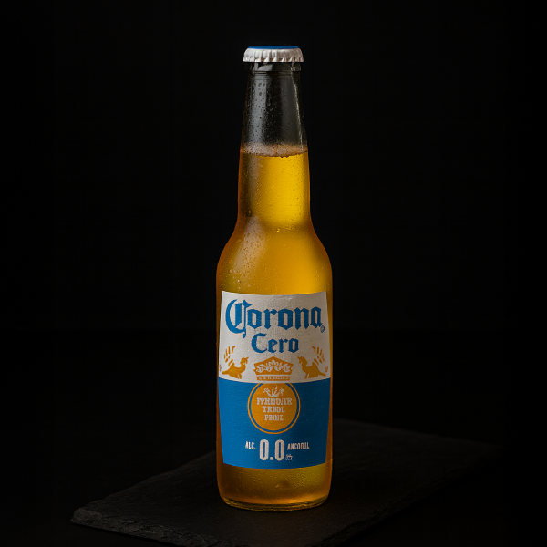 Cerveza Corona sin Alcohol botella de vidrio 330 cc
