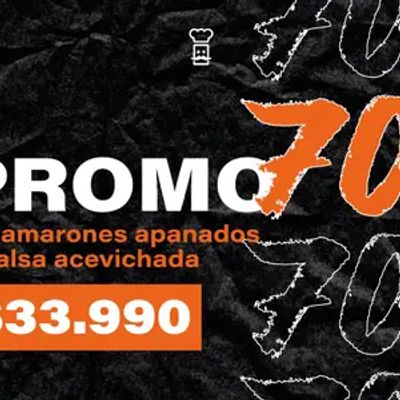 PROMO 70 + CAMARONES