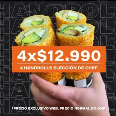 4 X HANDROLLS