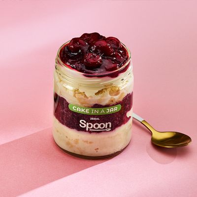 Cake in a Jar Cheesecake Arándanos