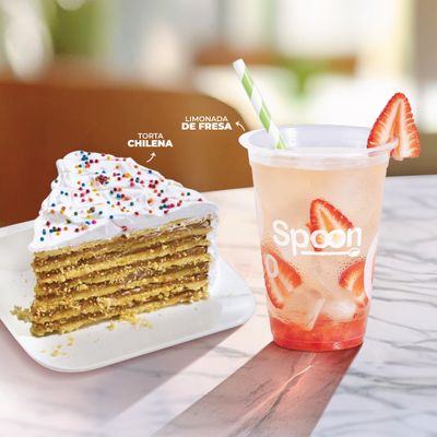 Torta Chilena porción + Bebida 
