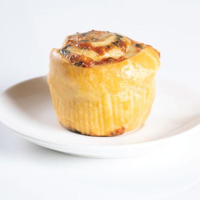 Rollo de espinaca y queso
