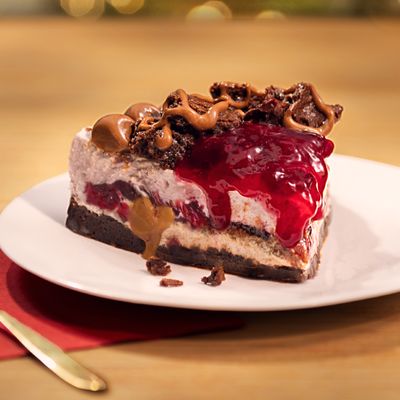 Porción Postre Cheesecake Brownie