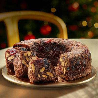 Queque navideño pequeño