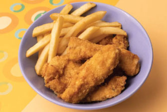 Dedos de Pollo + Bebida + Acompañamiento