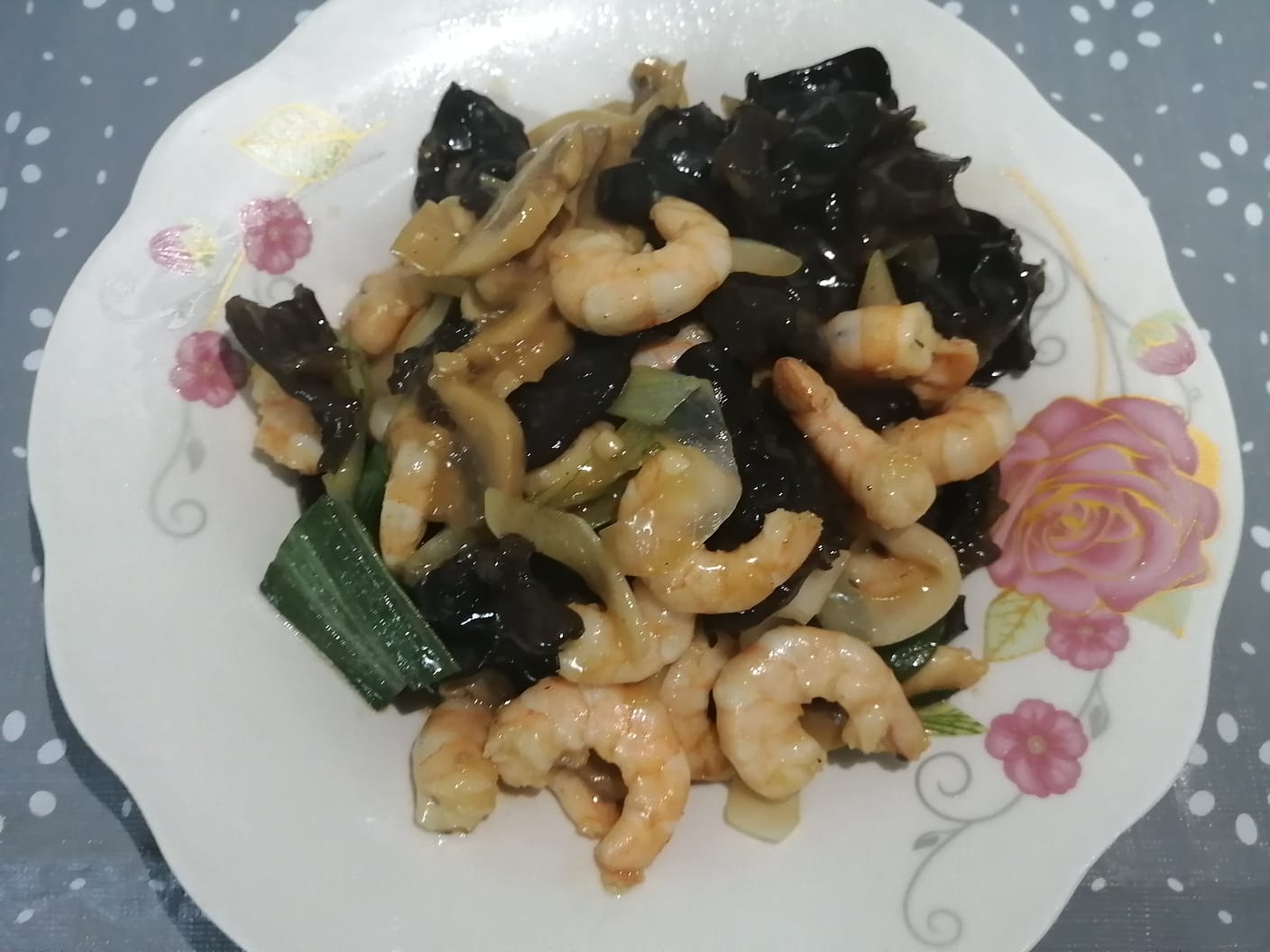 Camaron alga champiñon