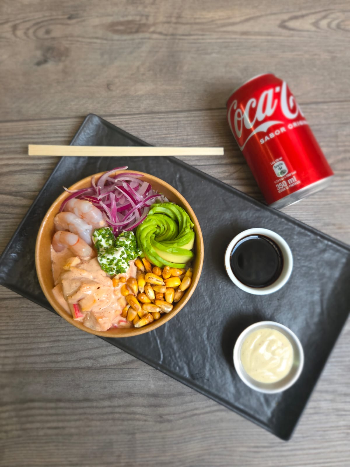 Poke Salmón / Camarón + lata