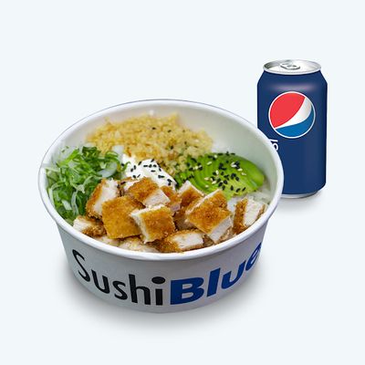 Gohan Pollo + Bebida lata