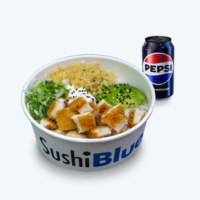Gohan Pollo + Bebida lata