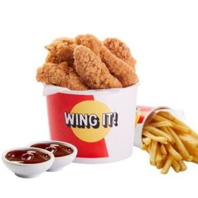 Chicken Fingers x 12 +papas Fritas