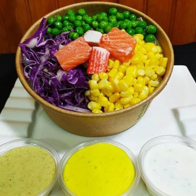 Wok 5 Salmón Y Kanikama 