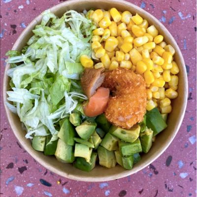 Wok 8 Salmón y Camarón Panko