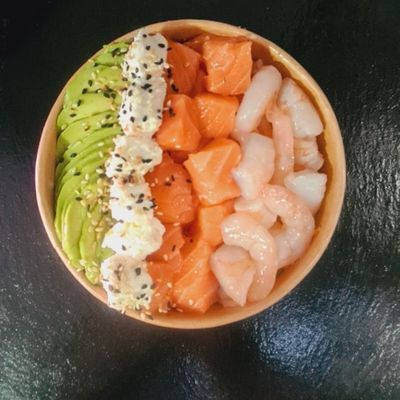 Sushi bowl cheese
