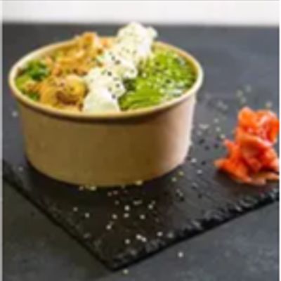 Sushi bowl teriyaki