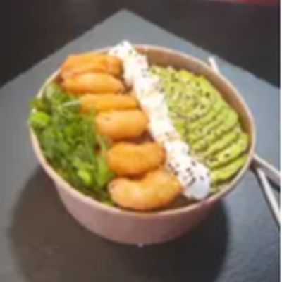 Sushi bowl ebi tempura