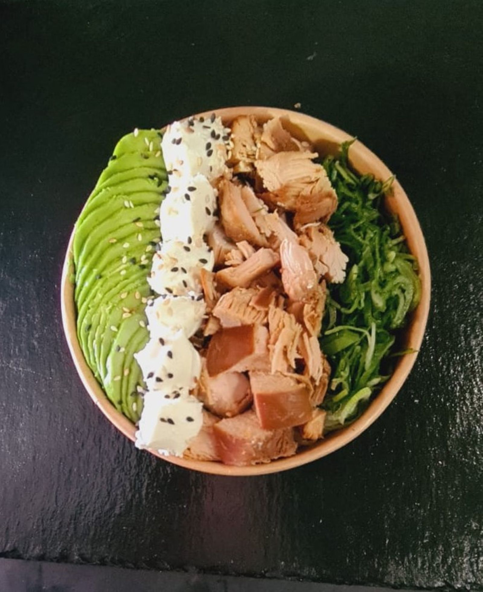 Sushi bowl teriyaki