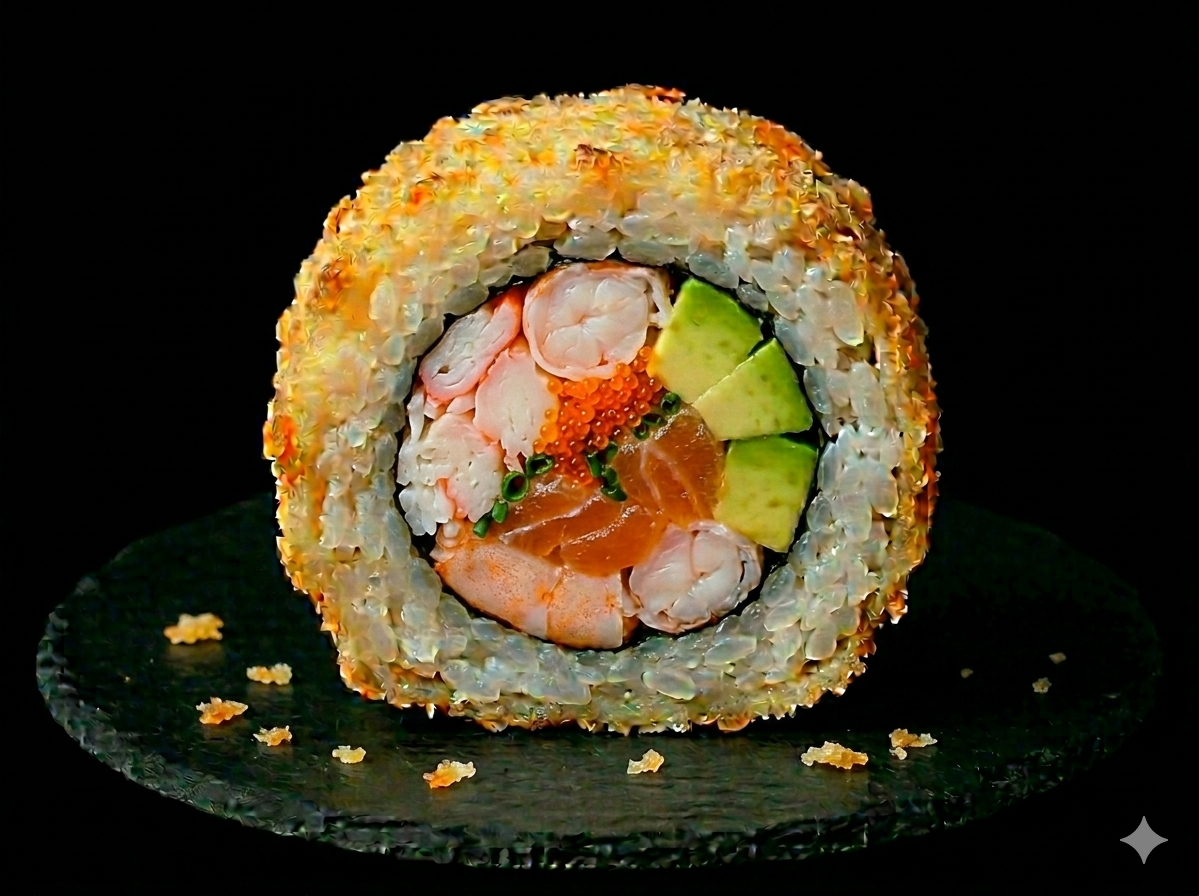 Tempura eby sake hummus