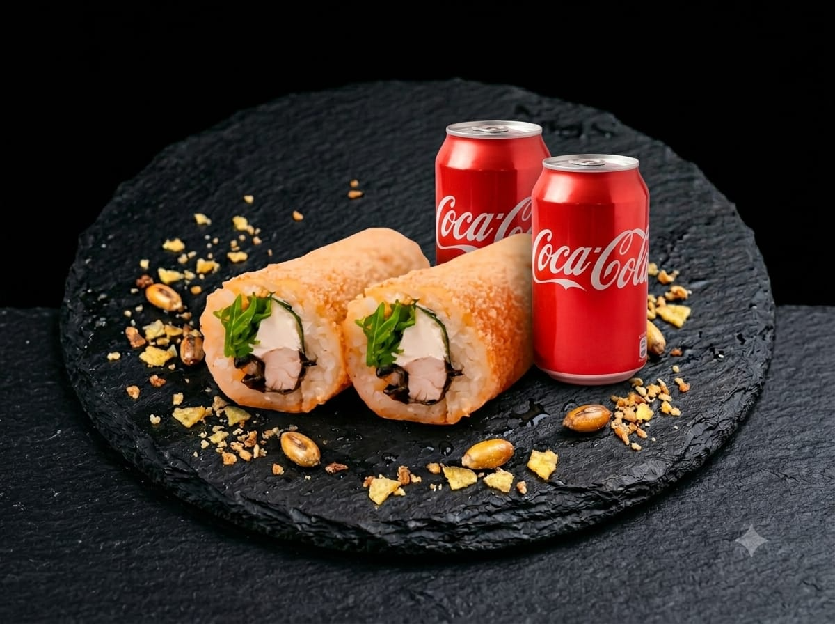 2 handrolls + 2 bebidas