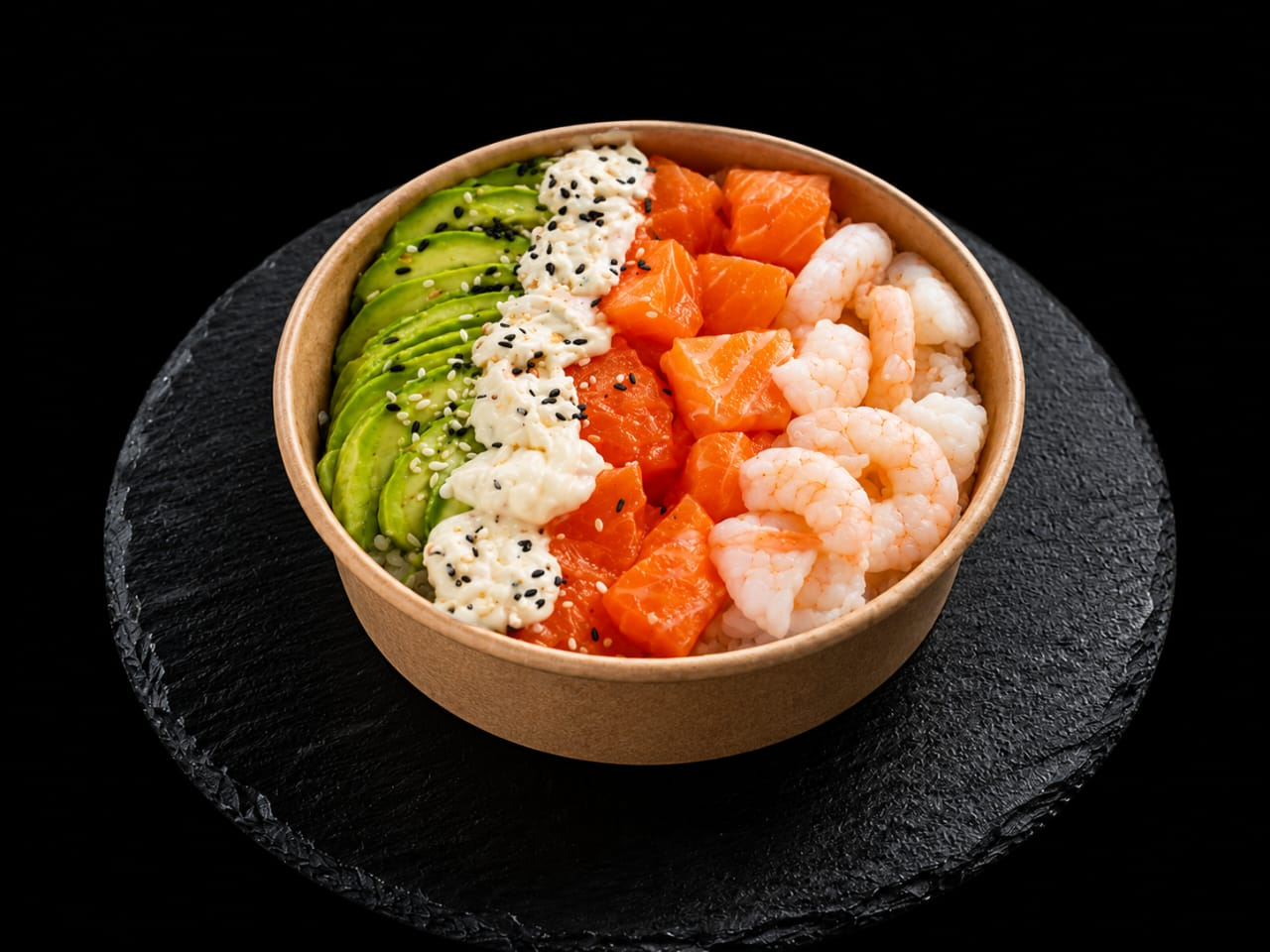 Sushi bowl cheese