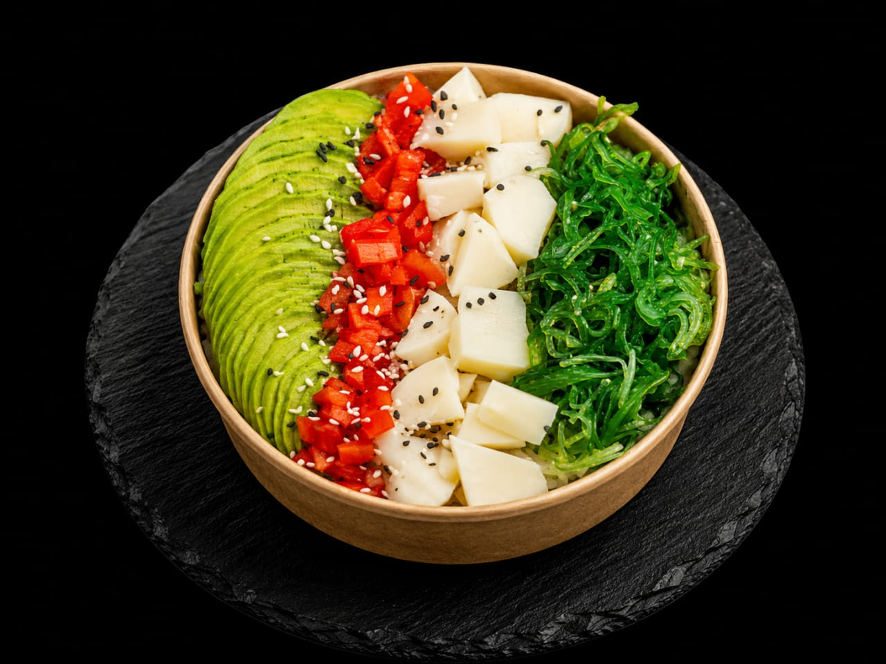 Sushi bowl palmito