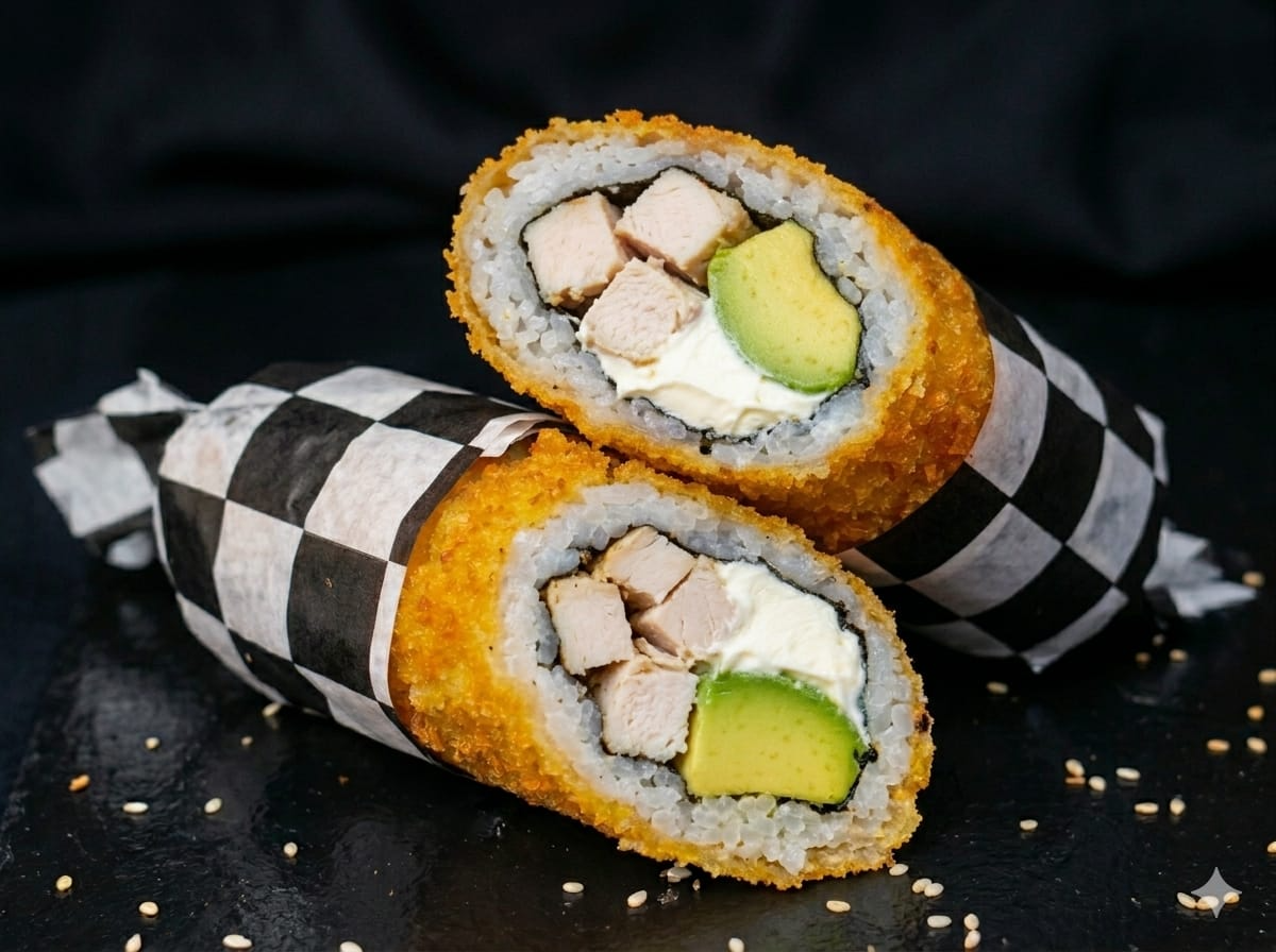 HANDROLL POLLO TERIYAKI QUESO CREMA Y PALTA