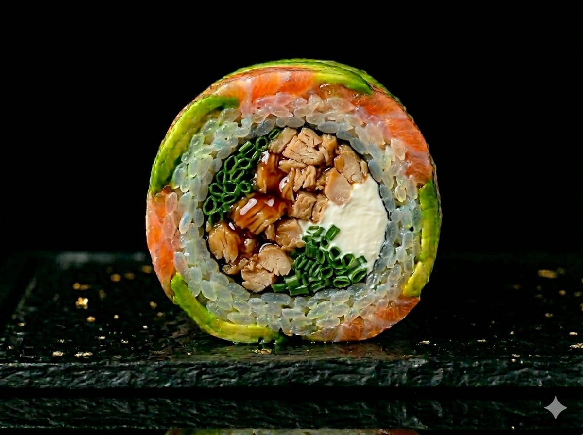 Rainbow teriyaki