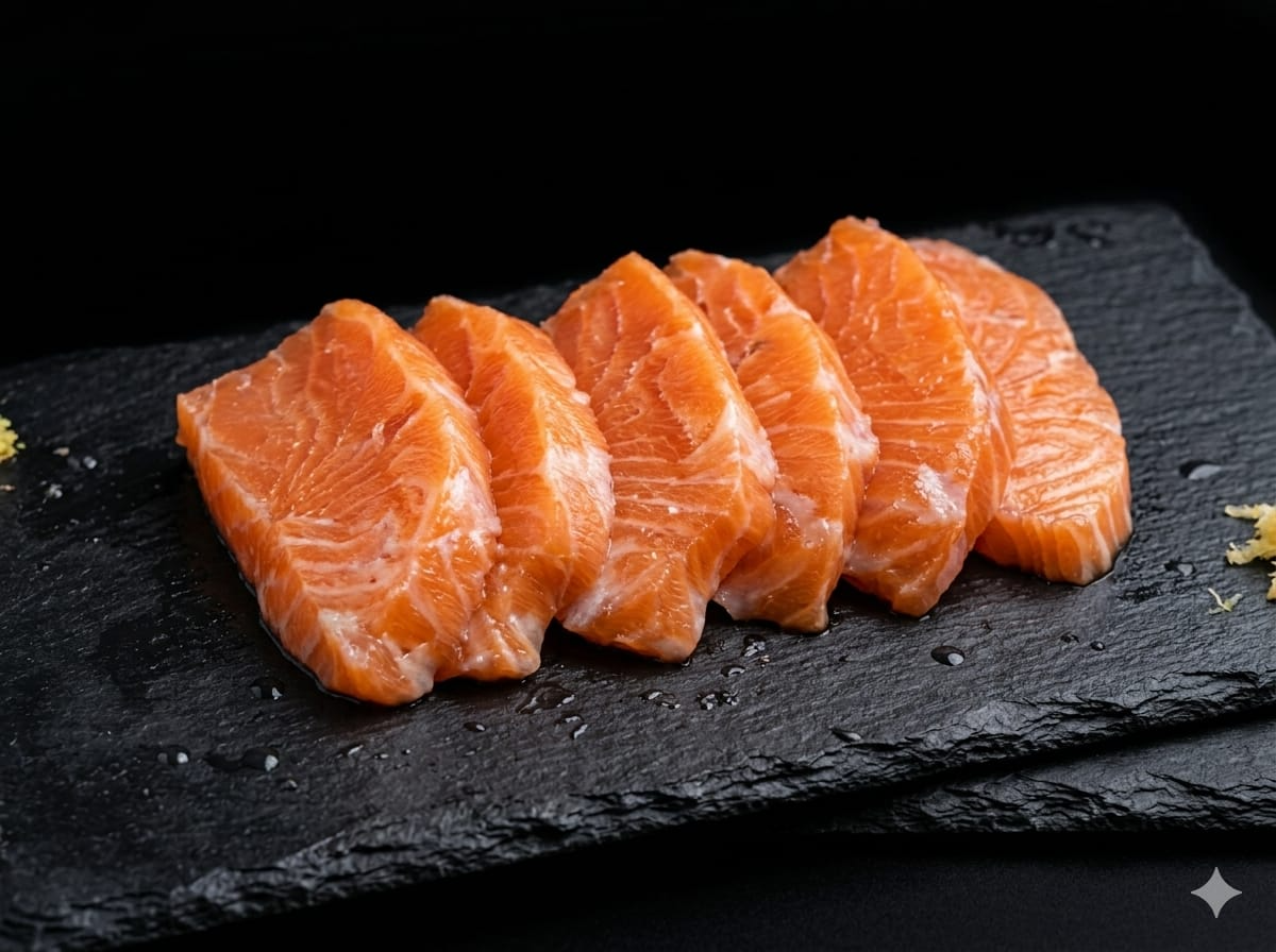 Sashimi de salmón