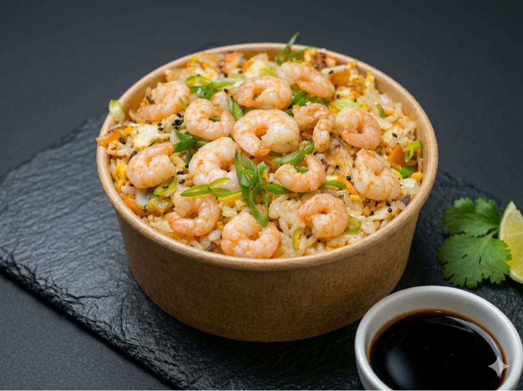 Wok de camaron