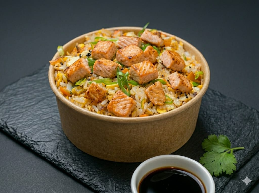 Wok de salmon