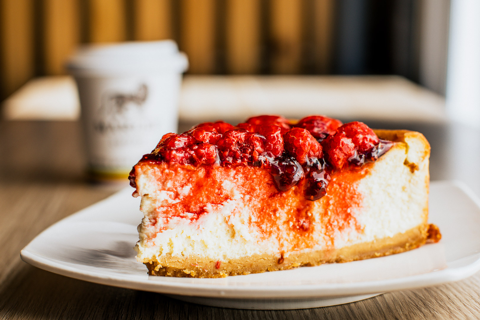 Cheesecake Americano de frambuesa