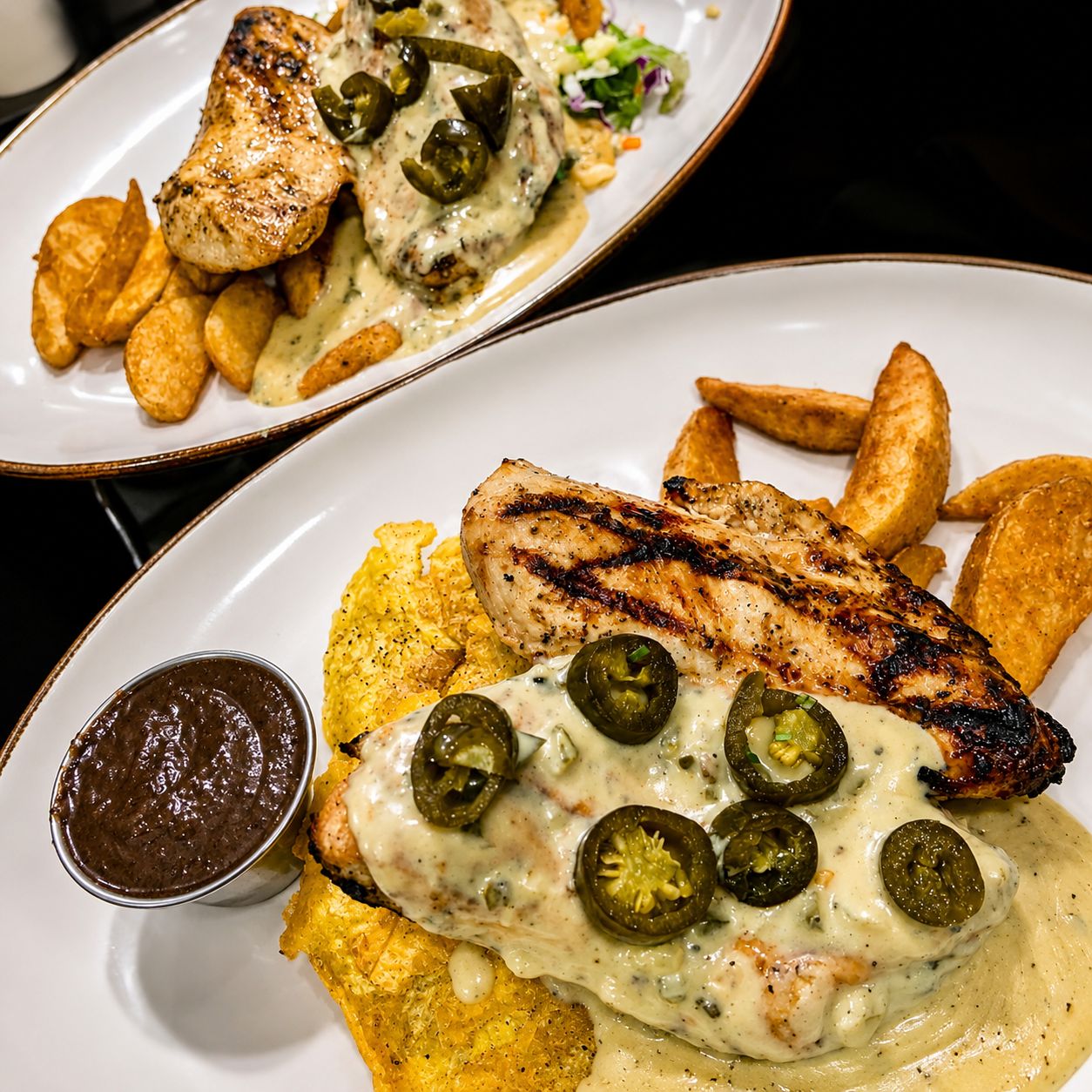 Pechuga en salsa Jalapena