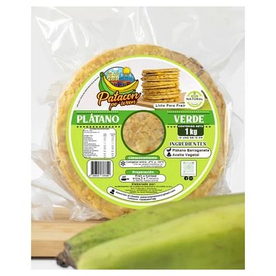 Patacon de platano verde 1kg. 