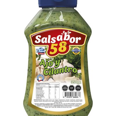 Salsabor 58 ajo y cilantro 200gr