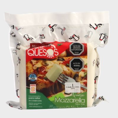 Arte queso mozzarella trozada 500gr aprox